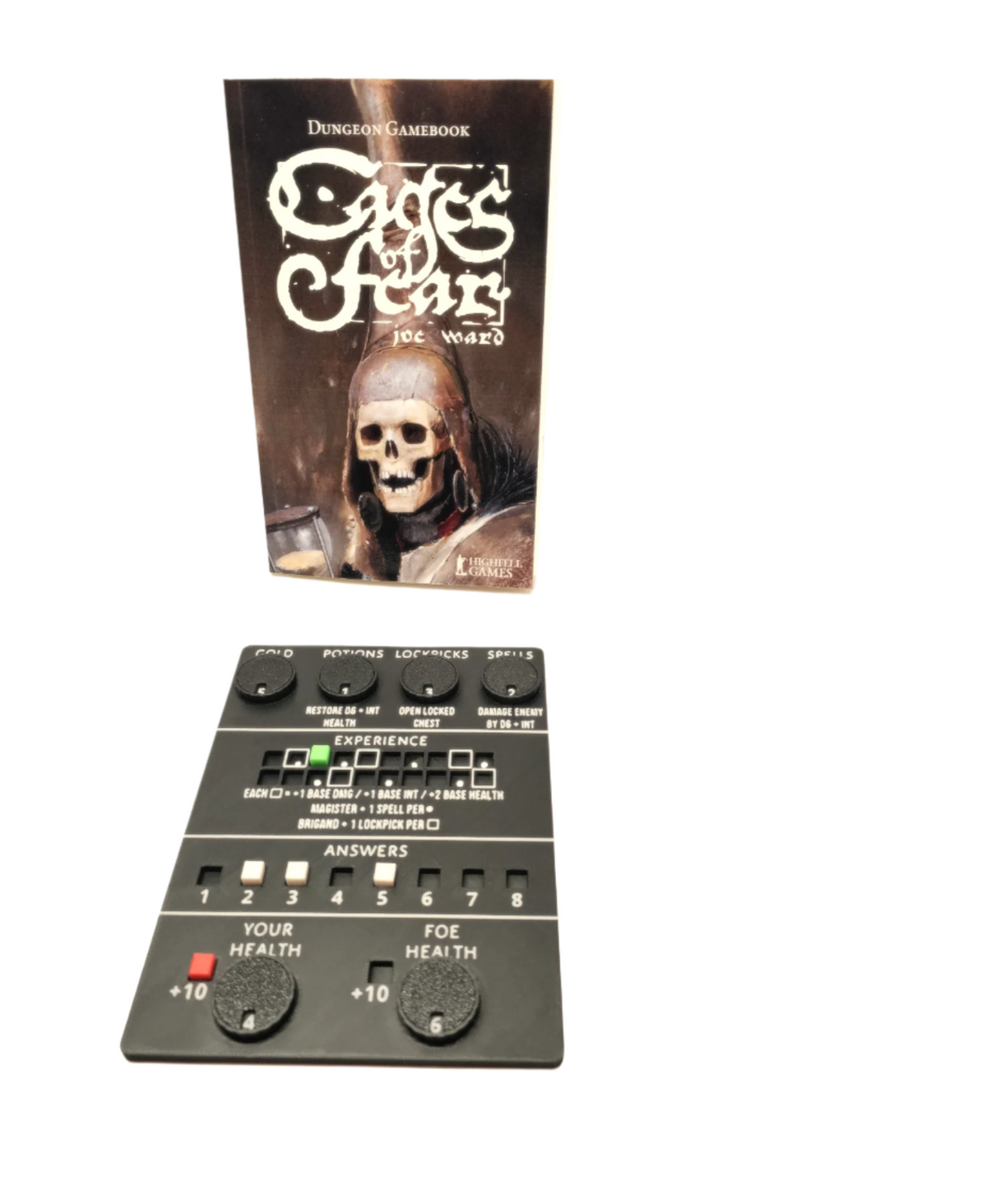 Cages of Fear gamebook player dashboard