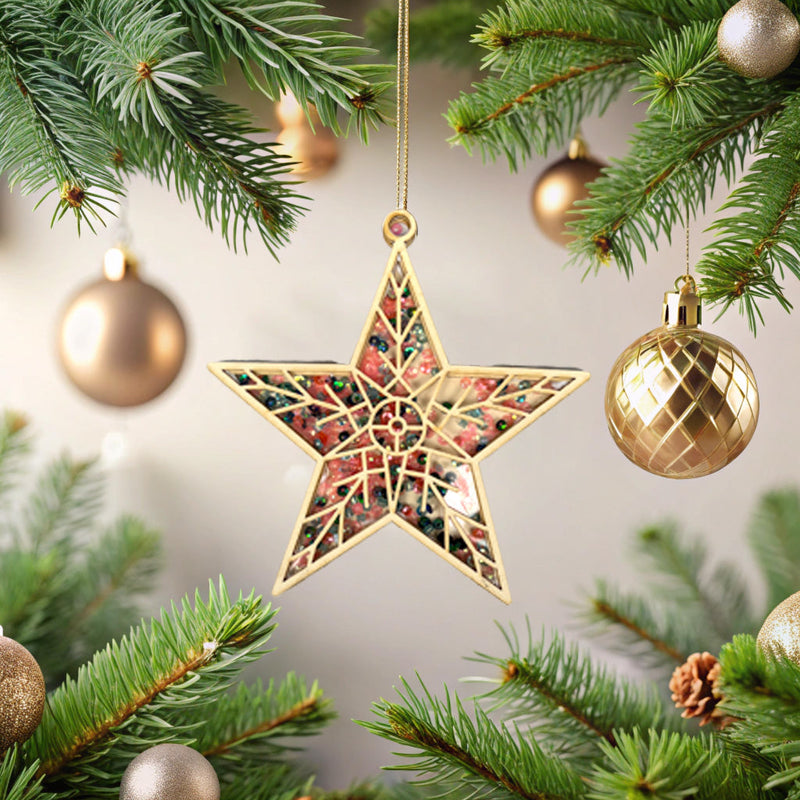 CrafTreat 3D Shaker Chipboard - Star-1