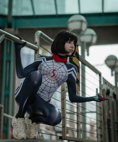 [Inventory Clearance] Super Hero Spider Cindy Cosplay Full Bodysuit Halloween Costume Zentai-2