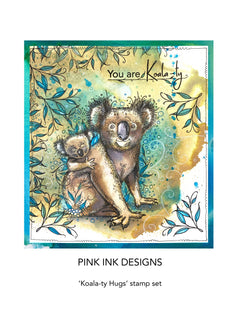 Pink Ink Designs Koala-ty Hugs 6 in x 8 in Clear Stamp Set-3