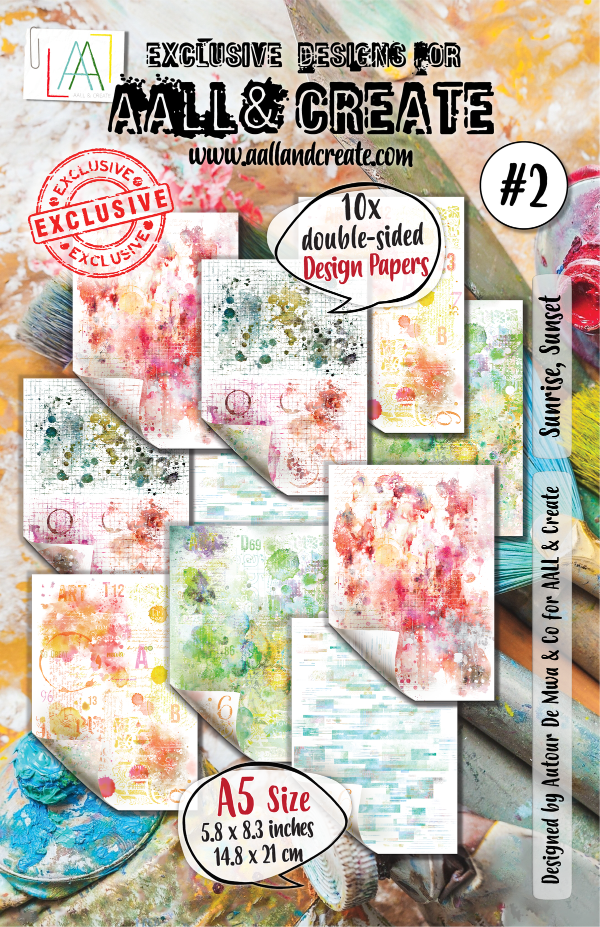 AALL and Create - A5 Design Paper - Sunrise, Sunset-1