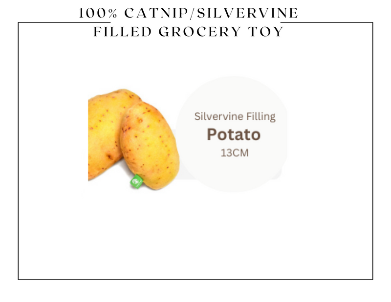 100% Silvervine/Catnip Filled Grocery Cuddle Toy-6