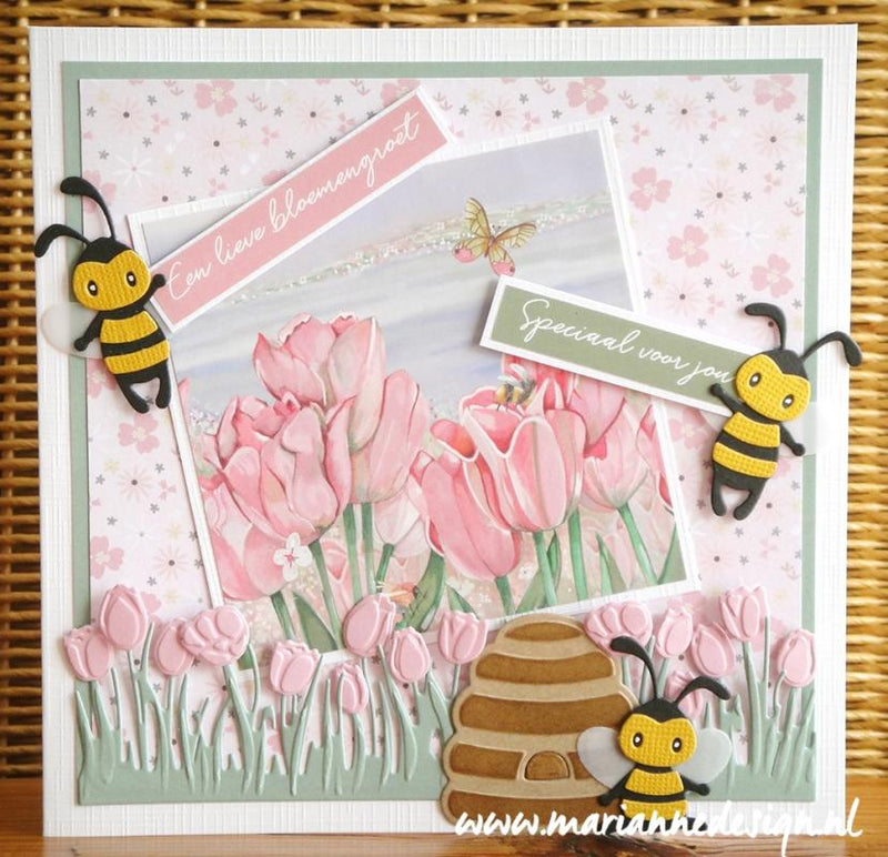 Marianne Design A4 Cutting Sheet - Spring Wishes - Butterflies-4