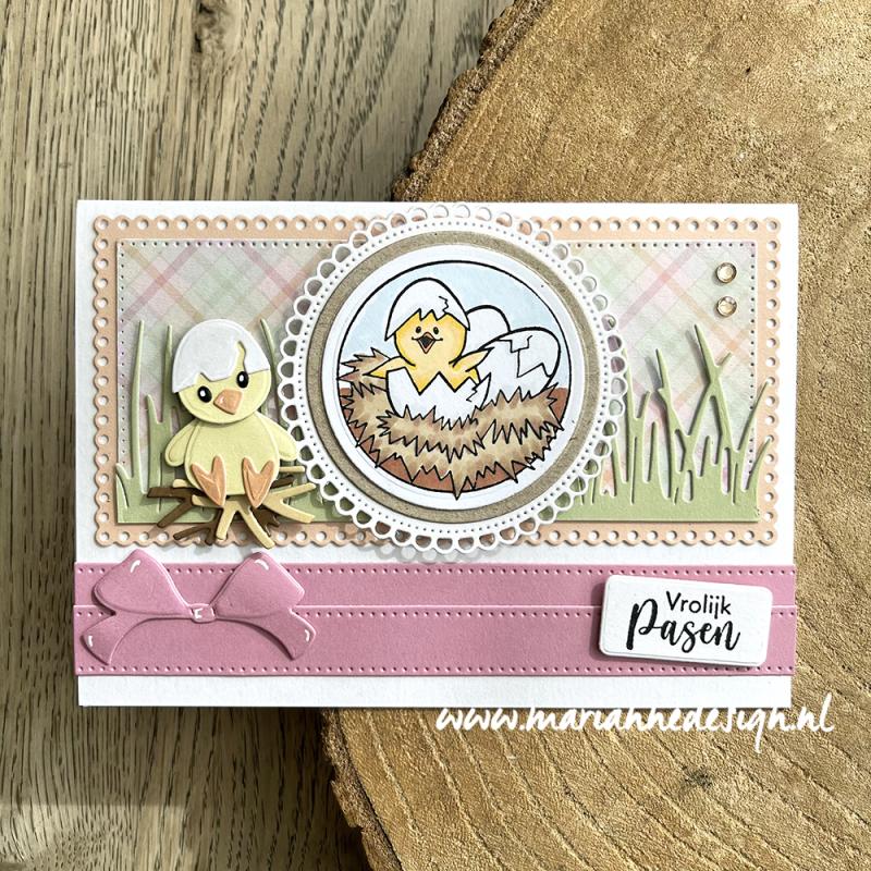 Marianne Design Craftables Die - Mini Slimline - 2 Squares-4