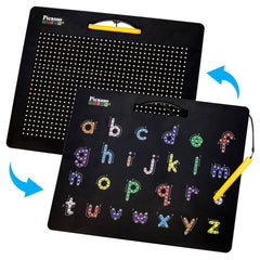 PicassoTiles - PicassoTiles Double-Sided Magnetic Drawing Tablet Pad - Ages 3+-2