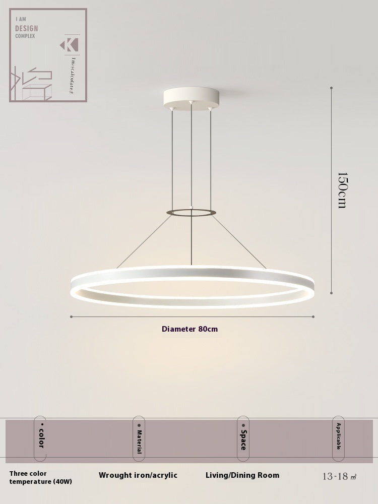 Creative Commercial Round Restaurant Chandelier-17
