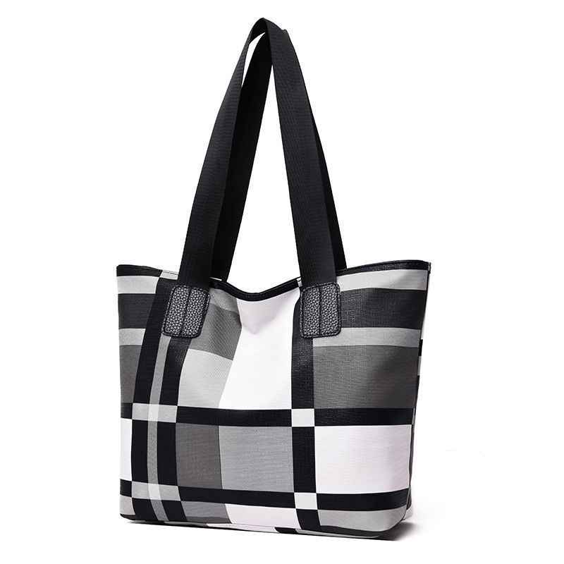 Fashion Women's Shoulder Handbag Plaid-3
