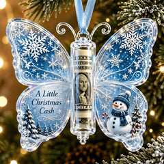 Christmas Butterfly Cash Gift Ornament-14