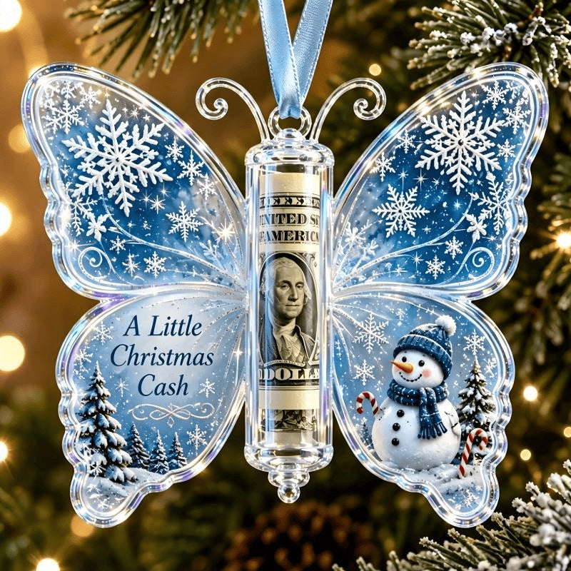 Christmas Butterfly Cash Gift Ornament-14