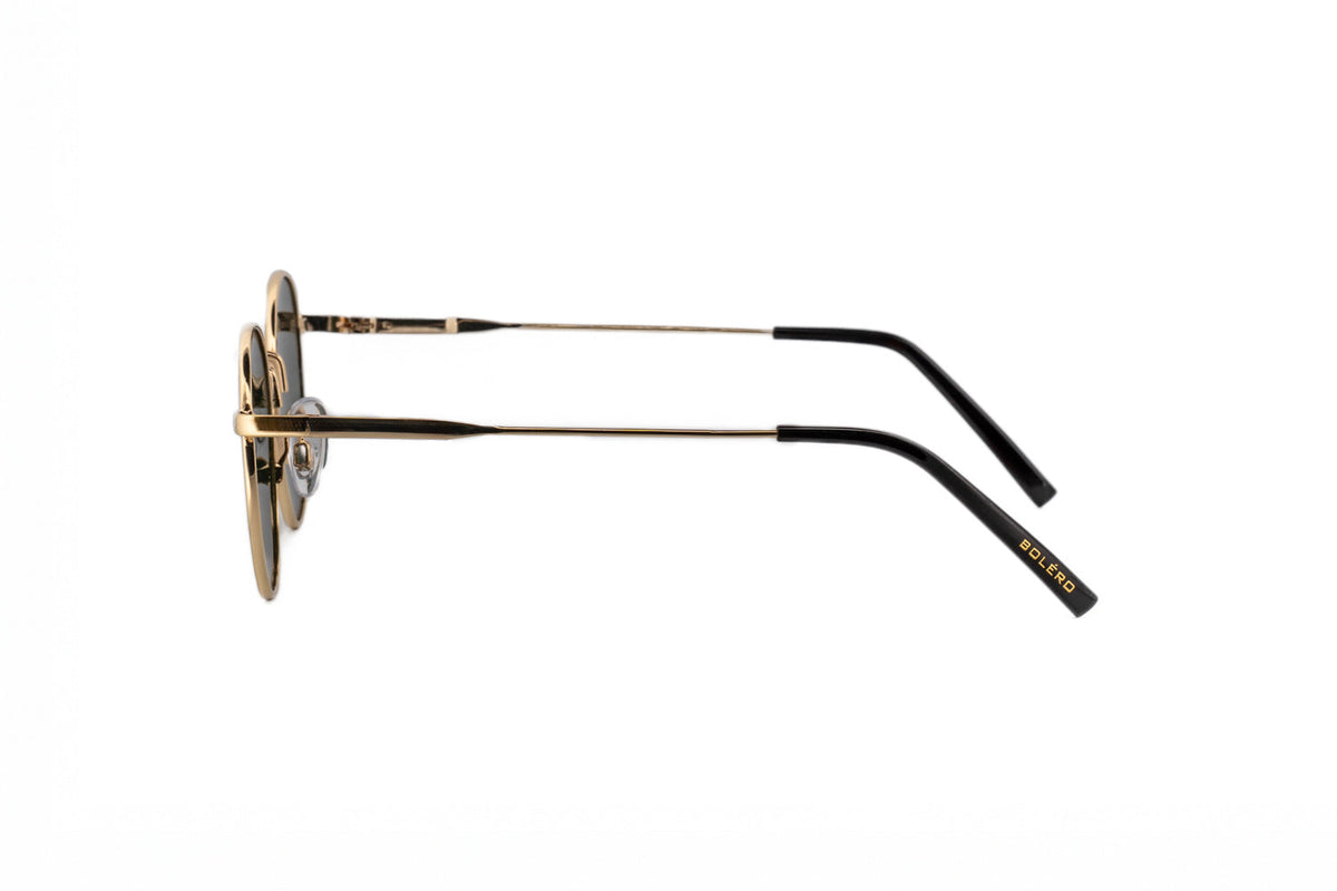 Boléro Sage — Round Metal Sunglasses-7