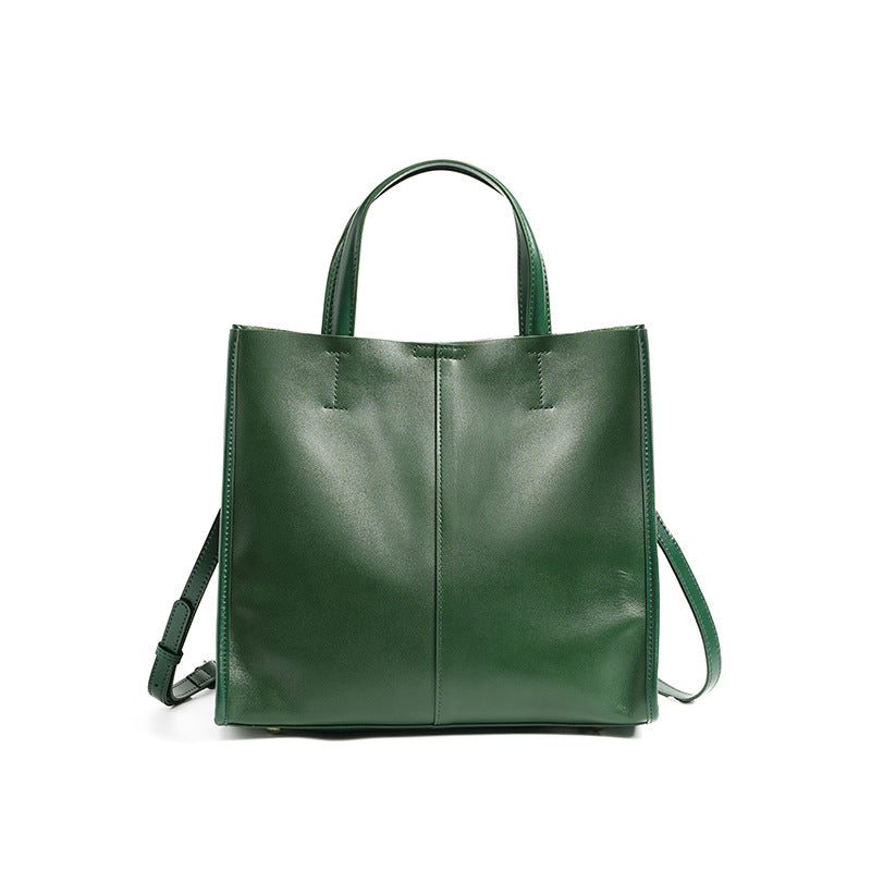 Genuine Leather High-End Womens Stylish And Versatile Handbag-6