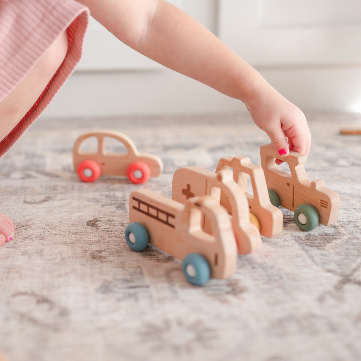 bug + bean kids - Wooden Car Toy - Ages 1+-2