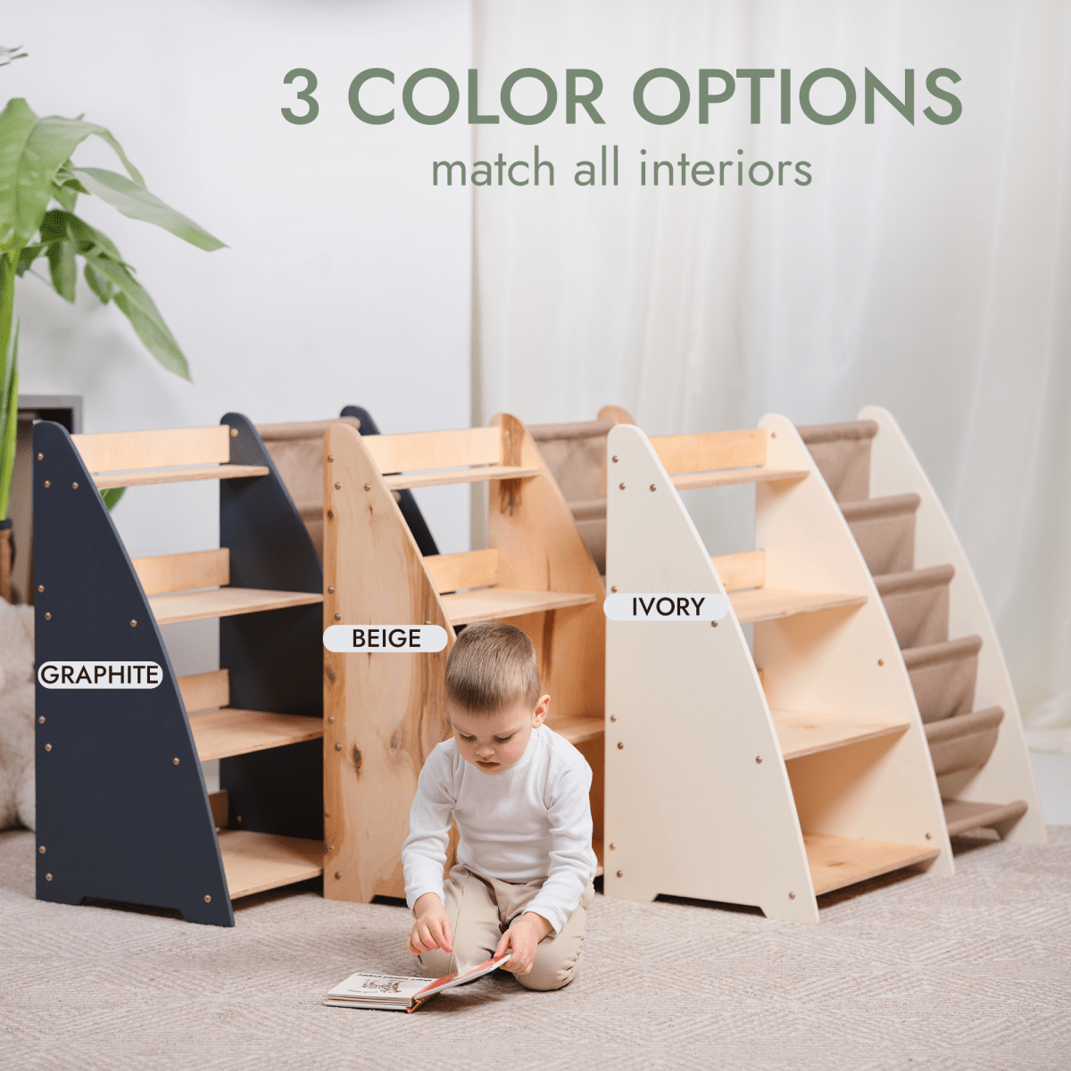 2in1 Montessori Shelf for Books and Toys-10