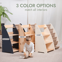 2in1 Montessori Shelf for Books and Toys-10