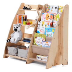 2in1 Montessori Shelf for Books and Toys-3