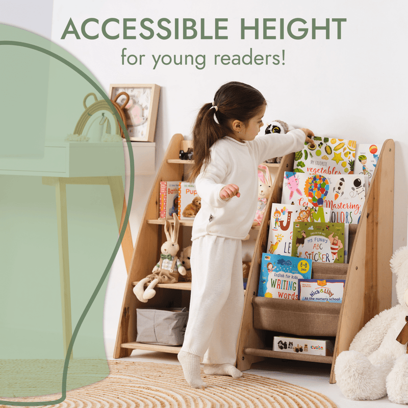 2in1 Montessori Shelf for Books and Toys-6