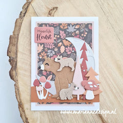 Marianne Design Craftables Die - Bears By Marleen-2