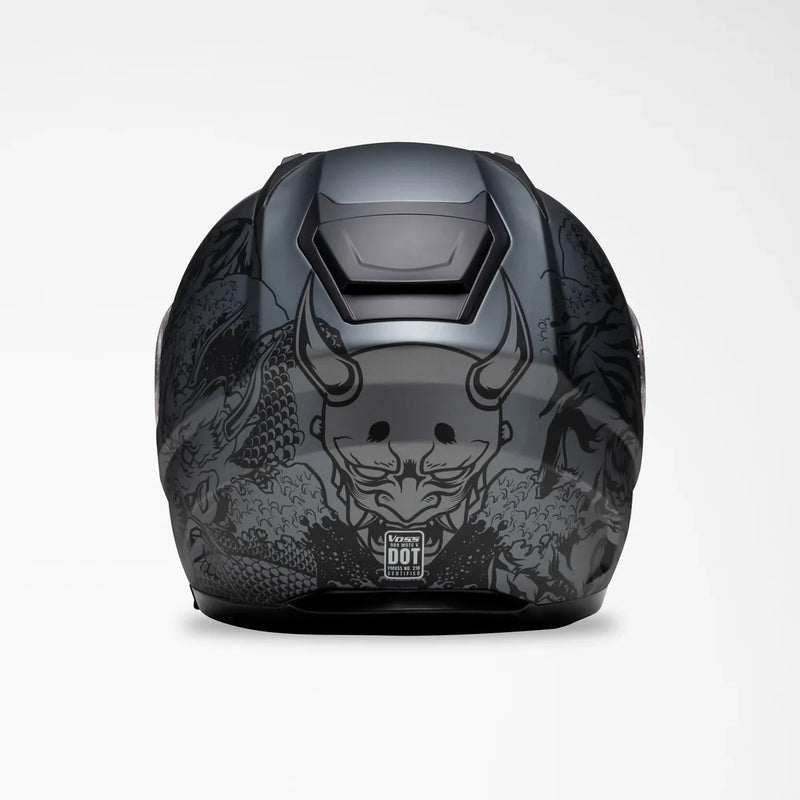 Voss 989 Moto-V Rei Full Face Matte Motorcycle Helmet-18