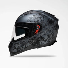 Voss 989 Moto-V Rei Full Face Matte Motorcycle Helmet-17