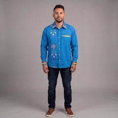 Embroidered Ribbon Shirt (Eagle)-3