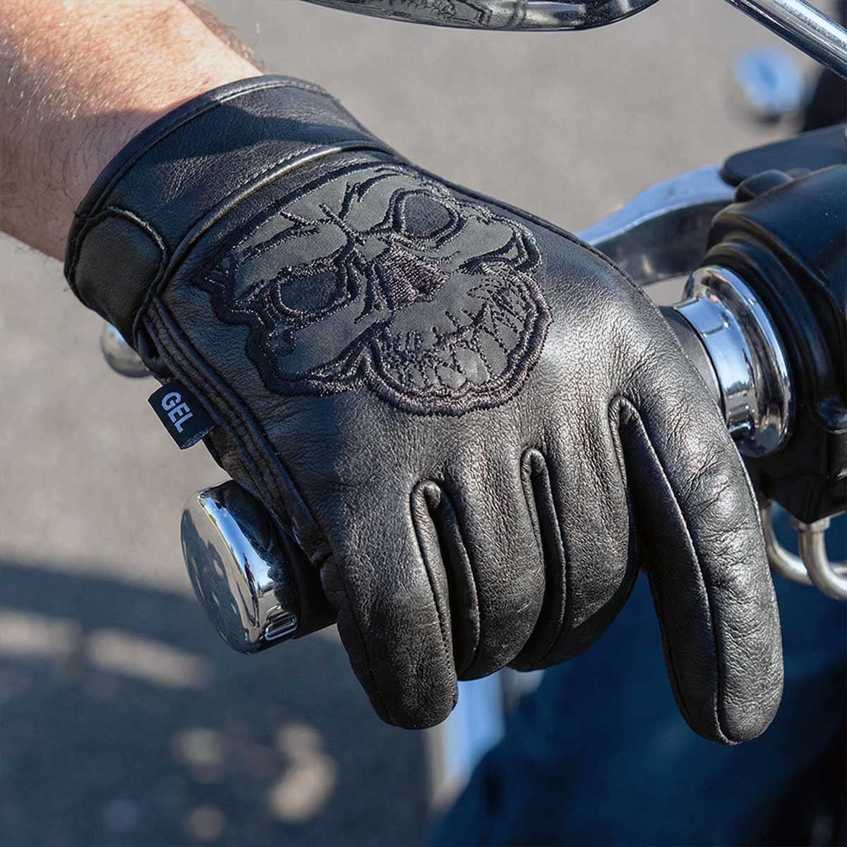 BOL/Open Road Men's Reflective Skull Gloves-11