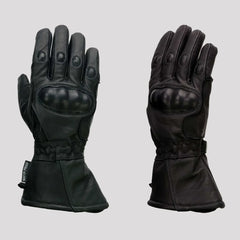 Open Road Men's Armored Gauntlet Leather Motorcycle Gloves-3