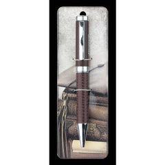 Brown Leather Graduation Pen - for Boys-1