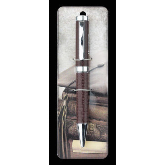 Brown Leather Graduation Pen - for Boys-1