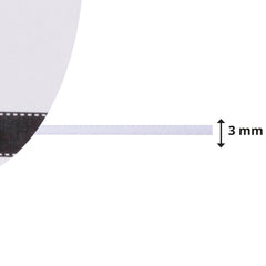 Vaessen Creative Satin Ribbon 3mmx10m White-2
