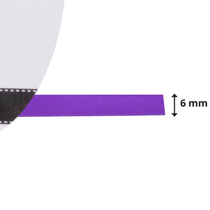 Vaessen Creative Satin Ribbon 6mmx10m Purple-2