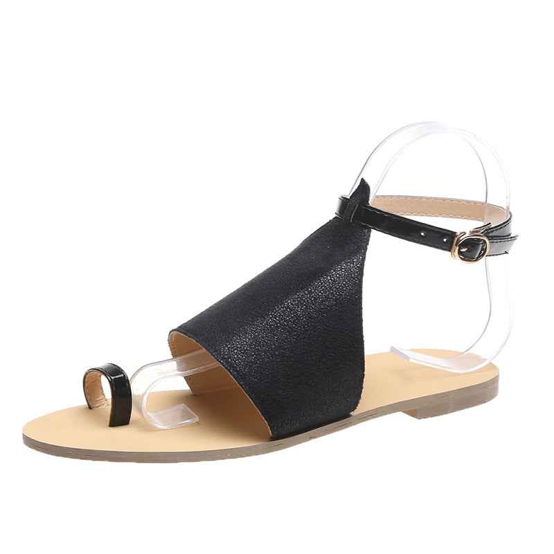 Mid buckle beach shoes-4