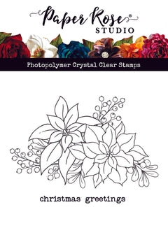 Poinsettia Bouquet Clear Stamp Set 30306-1