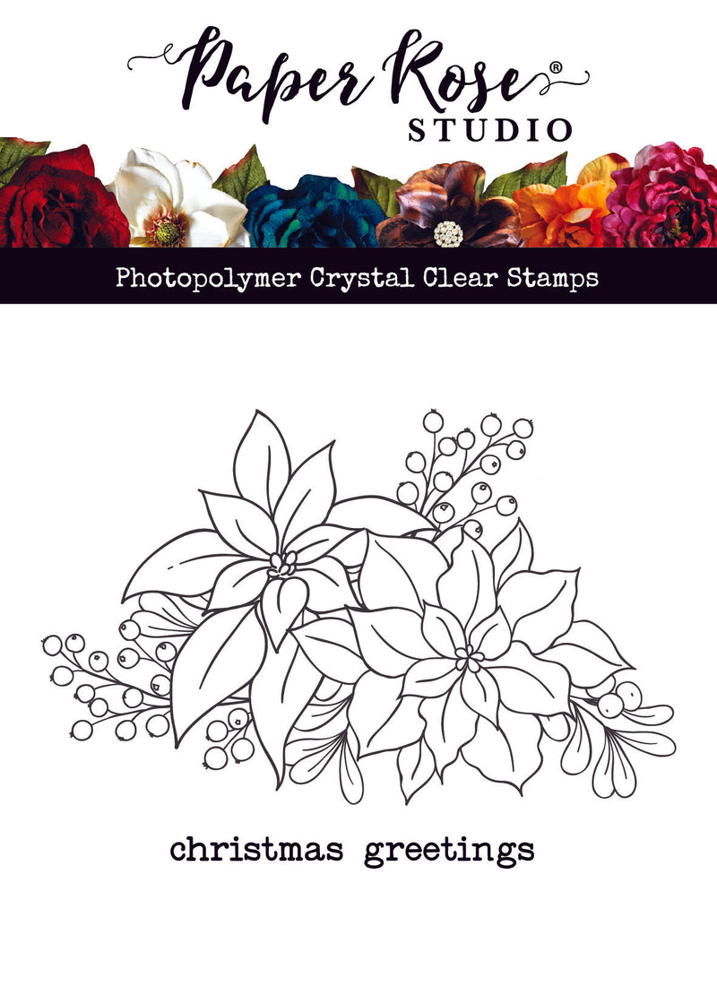 Poinsettia Bouquet Clear Stamp Set 30306-1