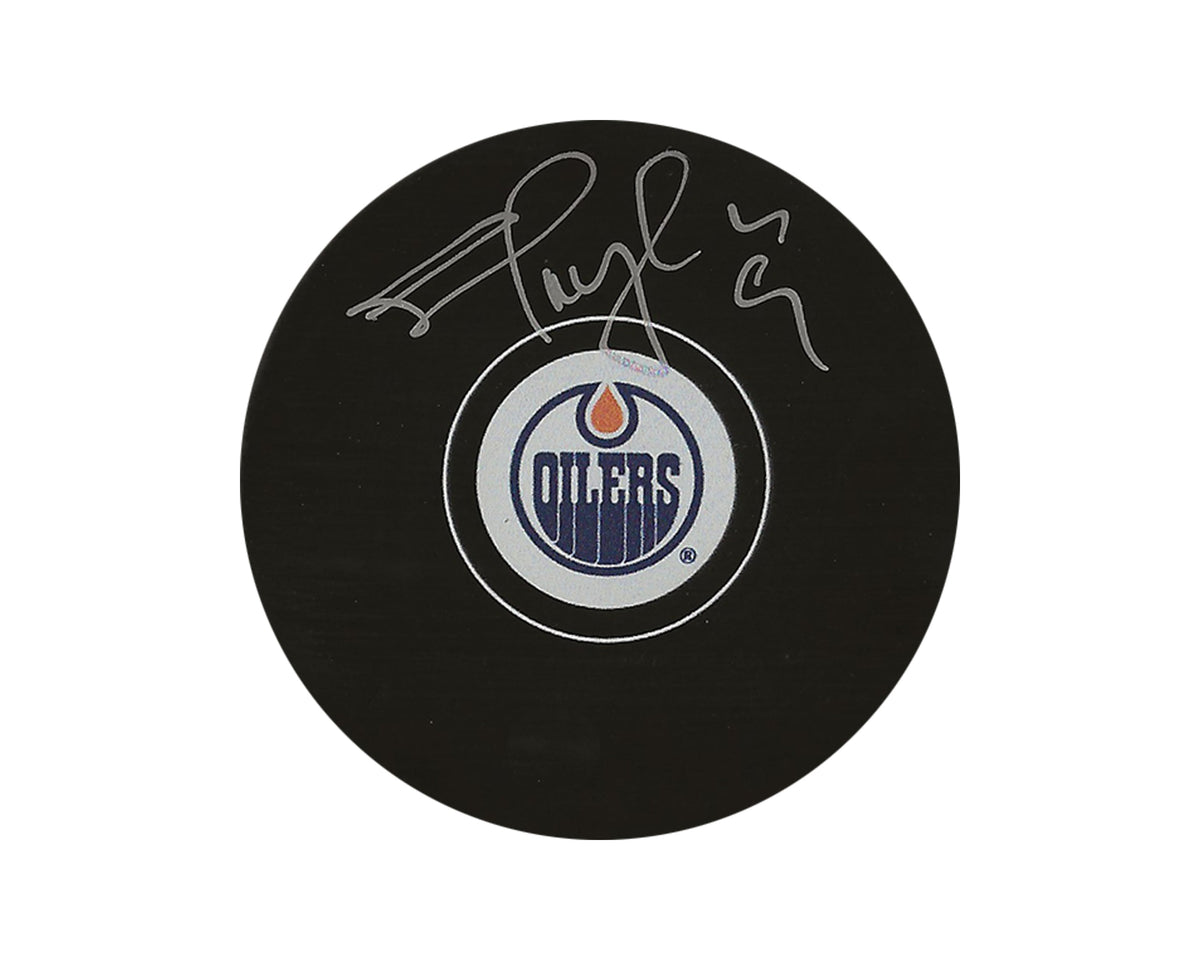 Palet de hockey Shayne Corson, autographié, modèle autographié des Oilers d'Edmonton