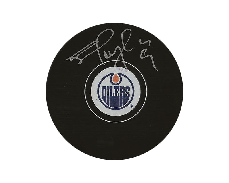 Palet de hockey Shayne Corson, autographié, modèle autographié des Oilers d'Edmonton-1