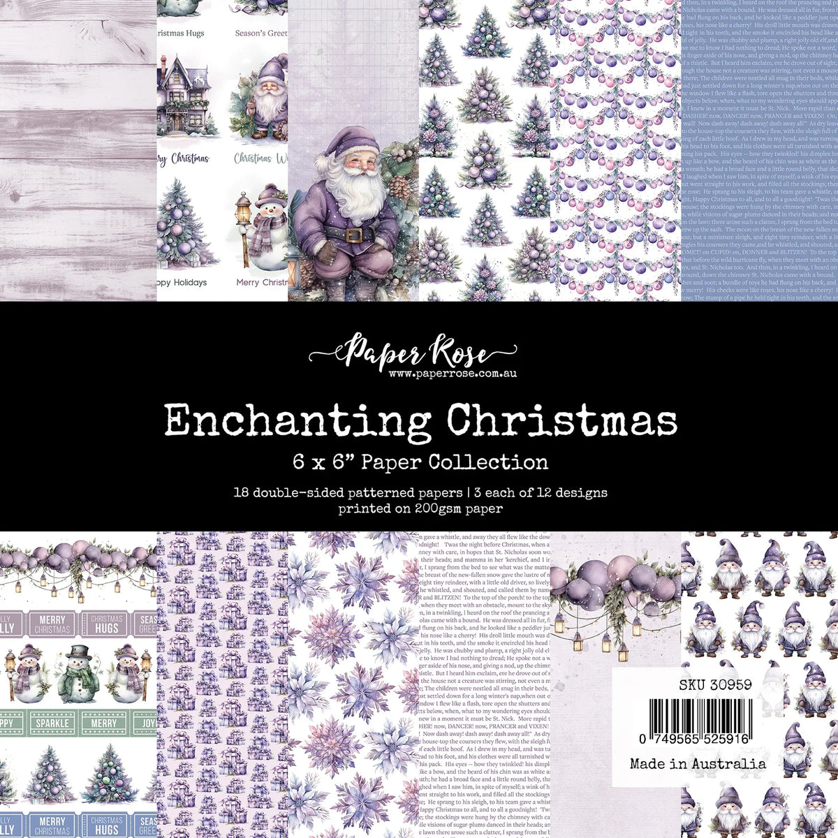 Collection de papiers Noël Enchanté 15x15