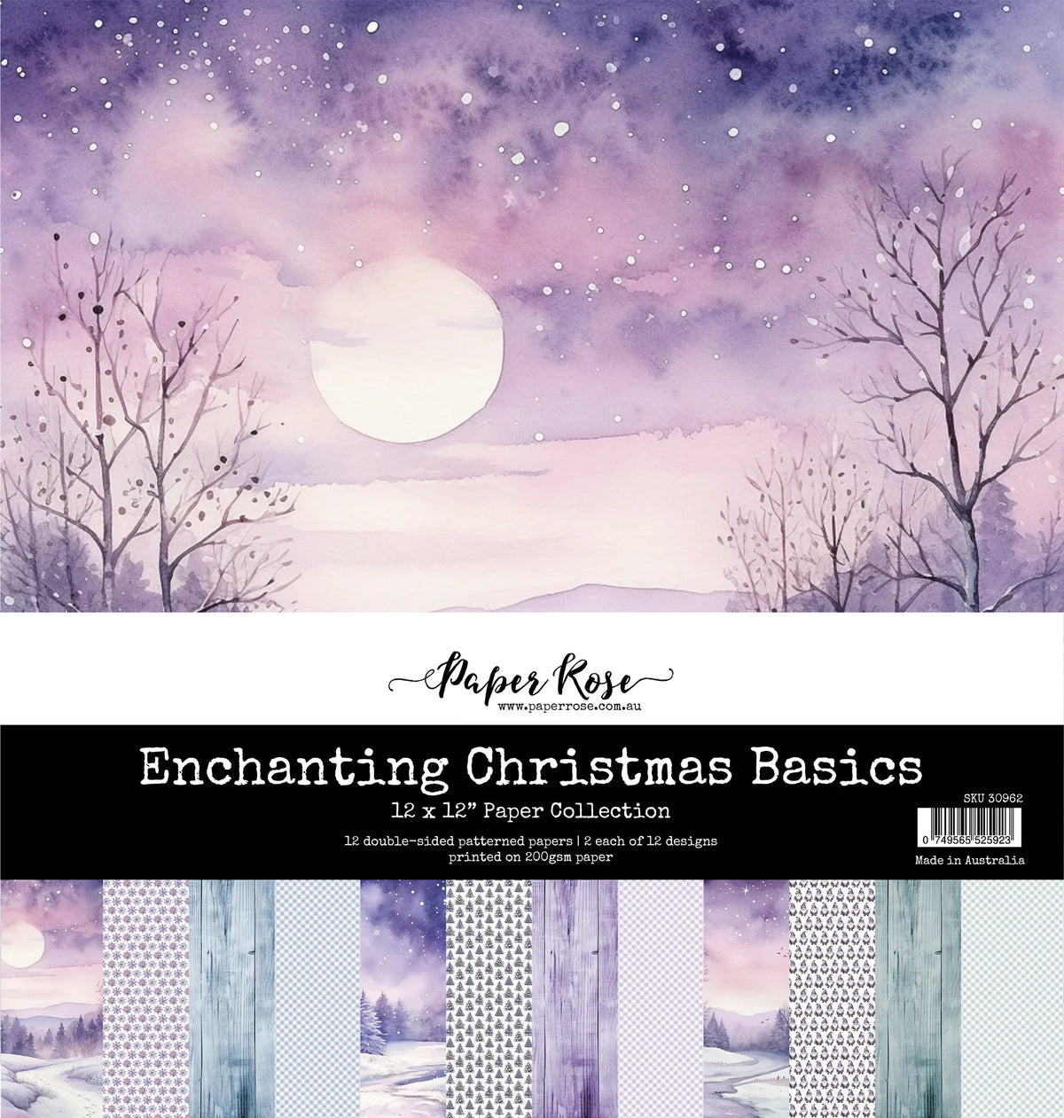 Enchanting Christmas Basics 12x12 Paper Collection-1