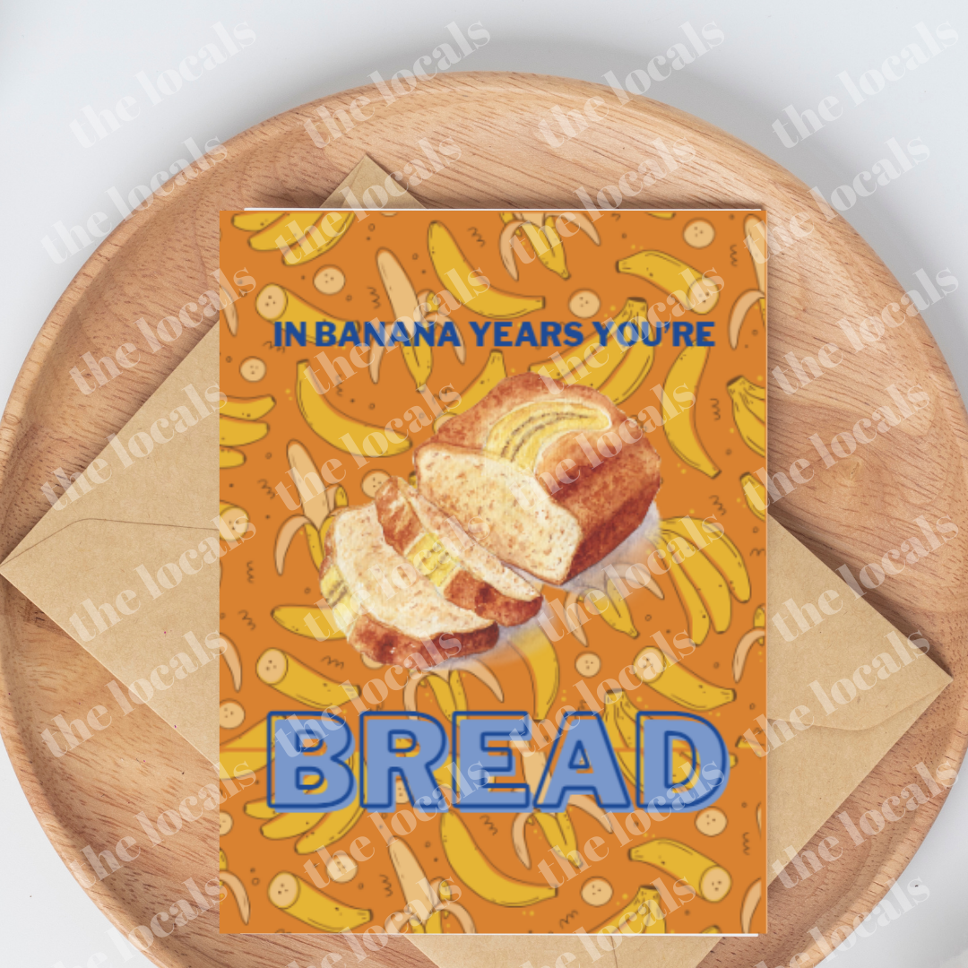 Banana Bread Greeting Card-1