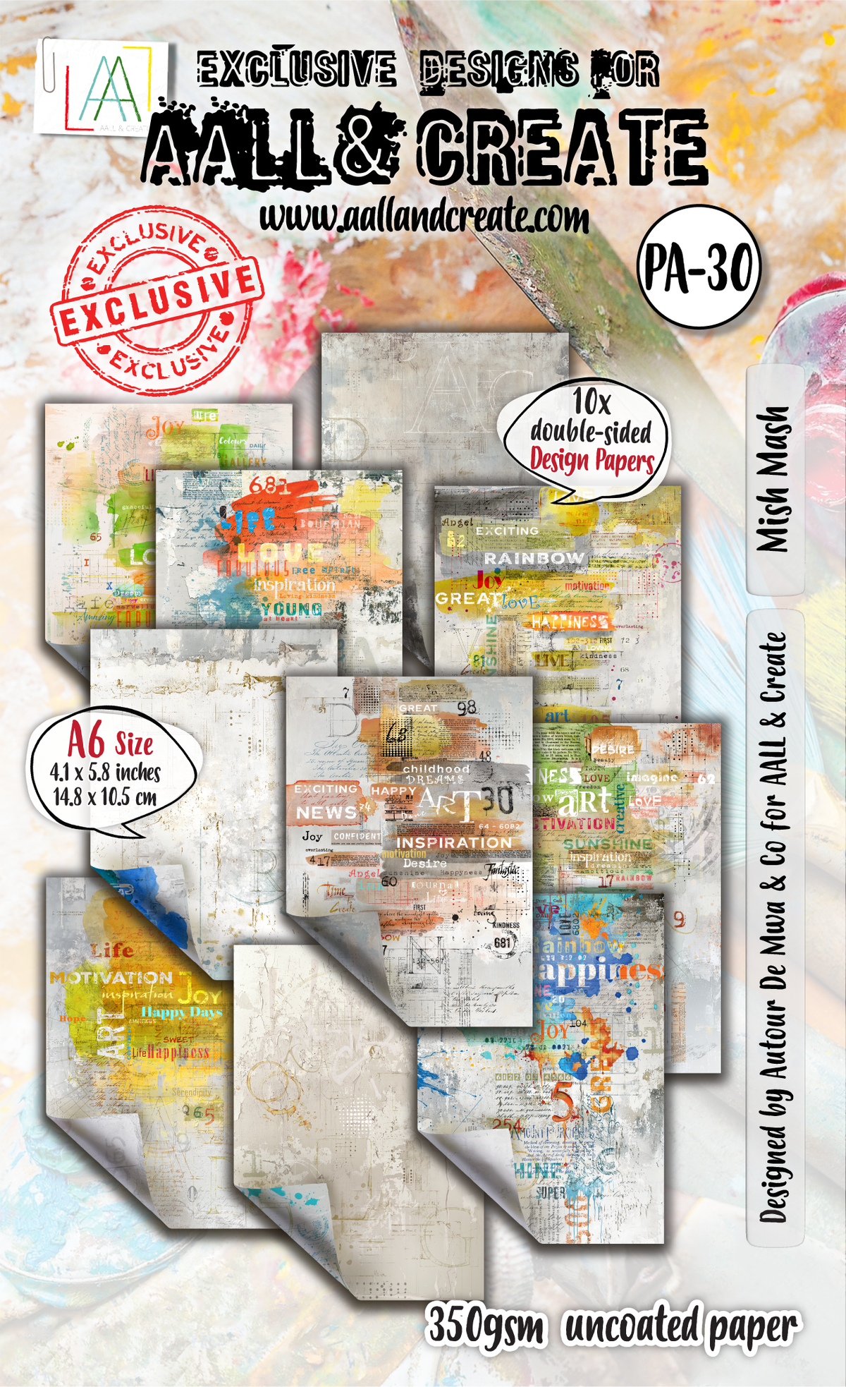 AALL and Create - A6 Design Paper - Mish Mash-1