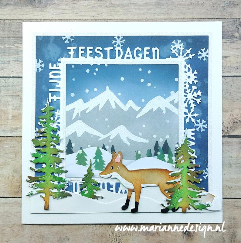 Marianne Design Mask Stencil - 2-Layer Snow-4