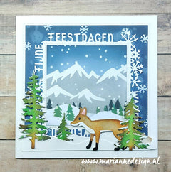 Marianne Design Mask Stencil - 2-Layer Snow-4