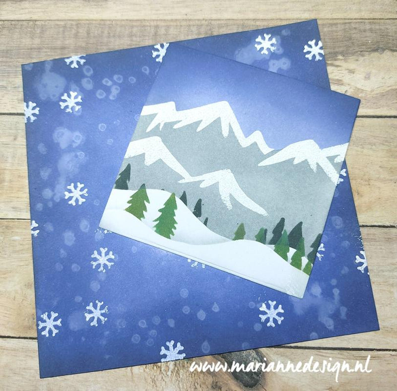Marianne Design Mask Stencil - 2-Layer Snow-5