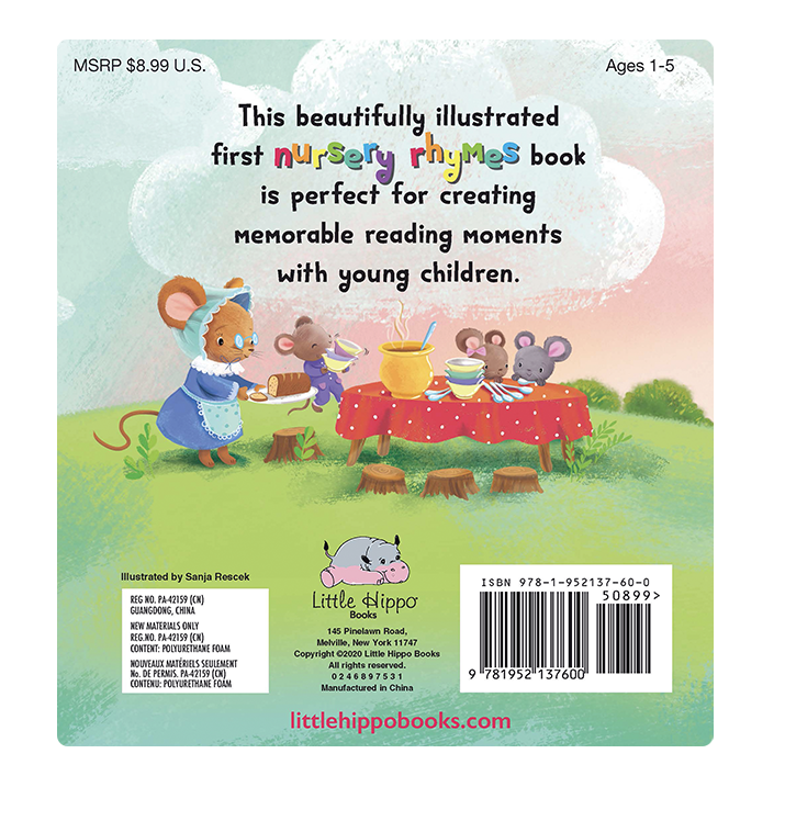 Little Hippo Books - My First Book of Nursery Rhymes - Children's Padded Board Book - Ages 0–5-5