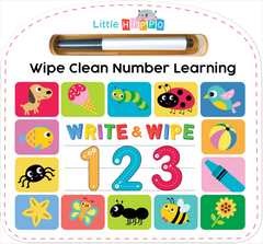 Little Hippo Books - Write & Wipe 123 - Illustrated - Ages 3+-1