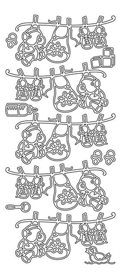 Peel-Off Stickers - Baby Line-1