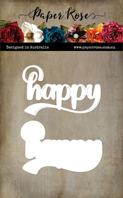 Layered Happy Inked Large Metal Cutting Die 31584-1