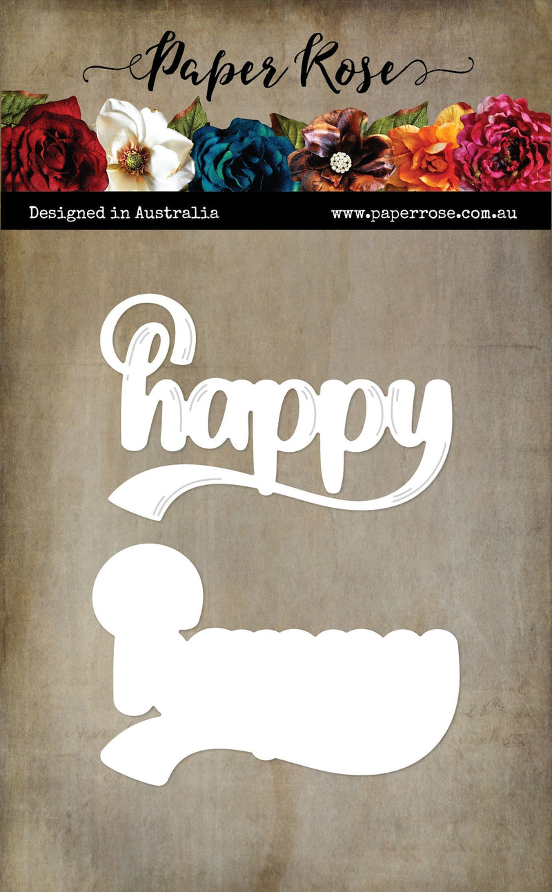Layered Happy Inked Large Metal Cutting Die 31584-1