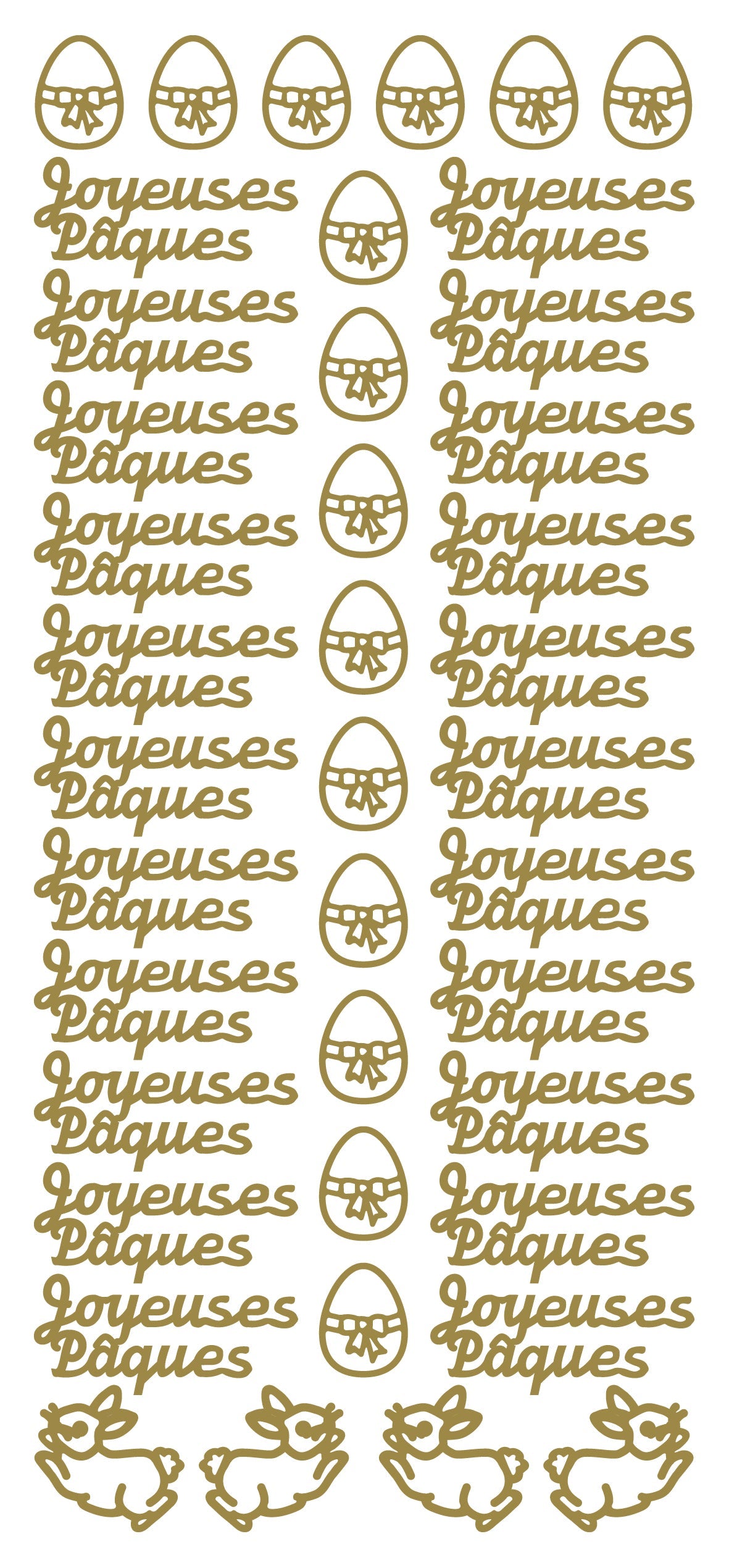 Peel Off Stickers - Joyeuses Paques-1