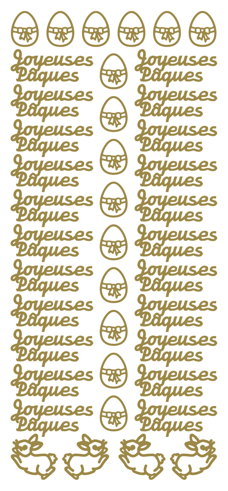 Peel Off Stickers - Joyeuses Paques-1