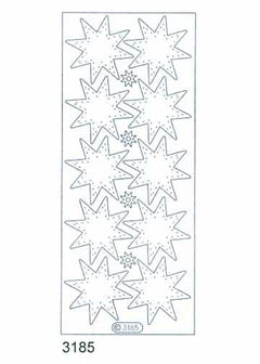 Deco Stickers - Transparent Stars-1
